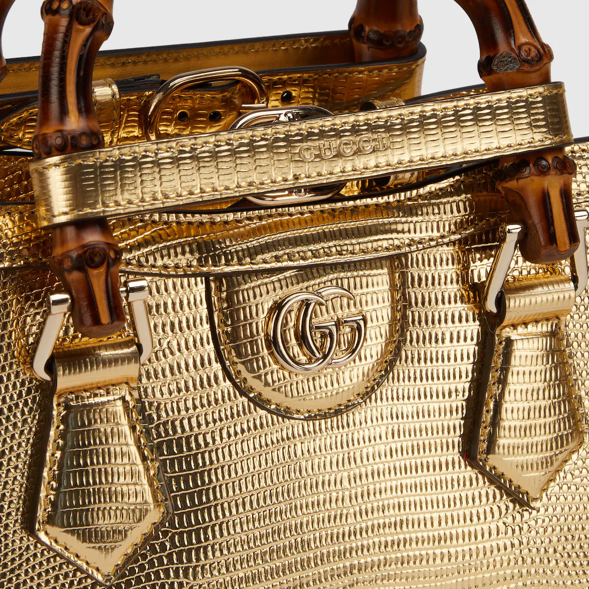 Gucci Diana lizard small tote bag - Image 4