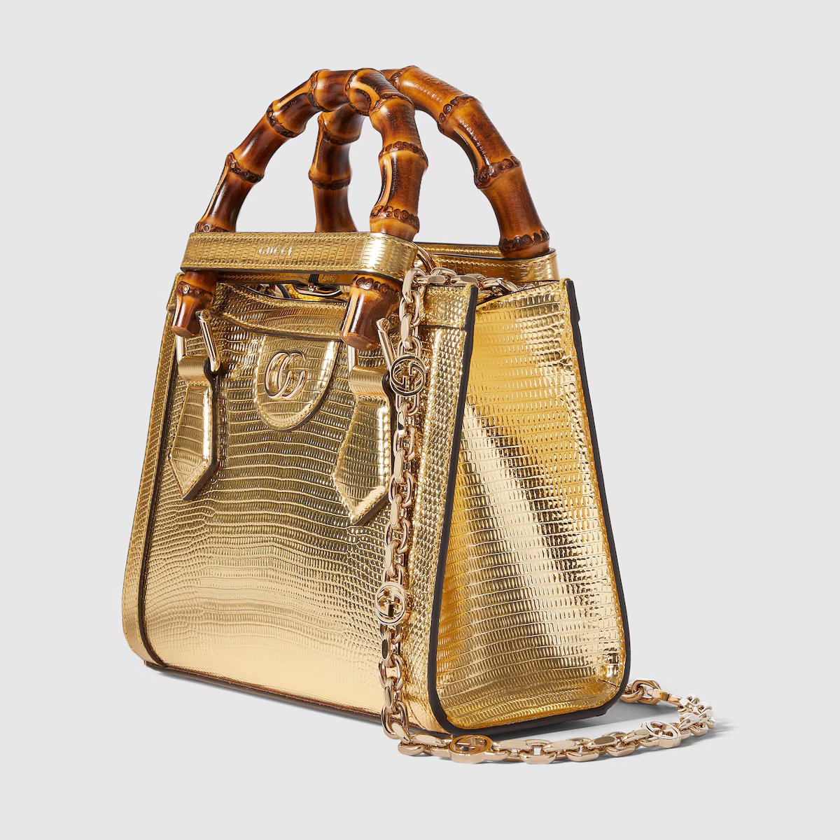 Gucci Diana lizard small tote bag - Image 2