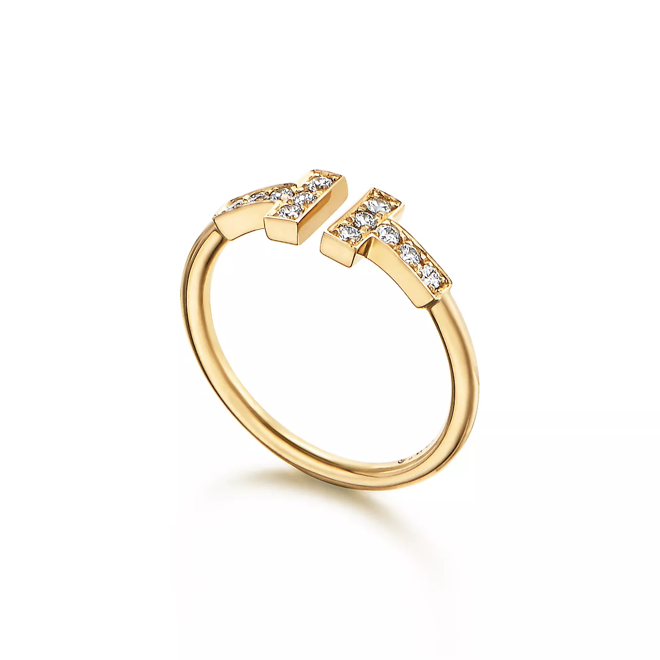 Diamond Wire Ring in Yellow Gold - Image 2